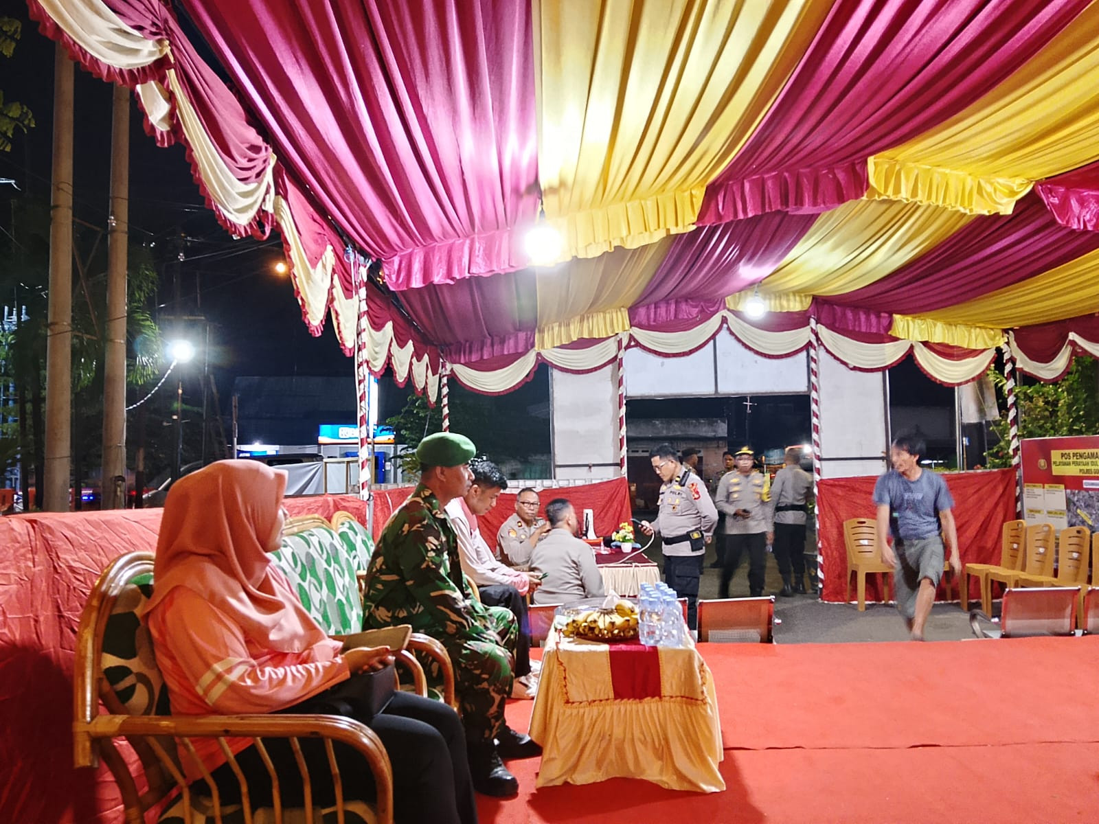 Anggota Koramil 1315-01 Telaga Laksanakan Pos Pengamanan Hari Raya Idulfitri 1447 H Tahun 2026