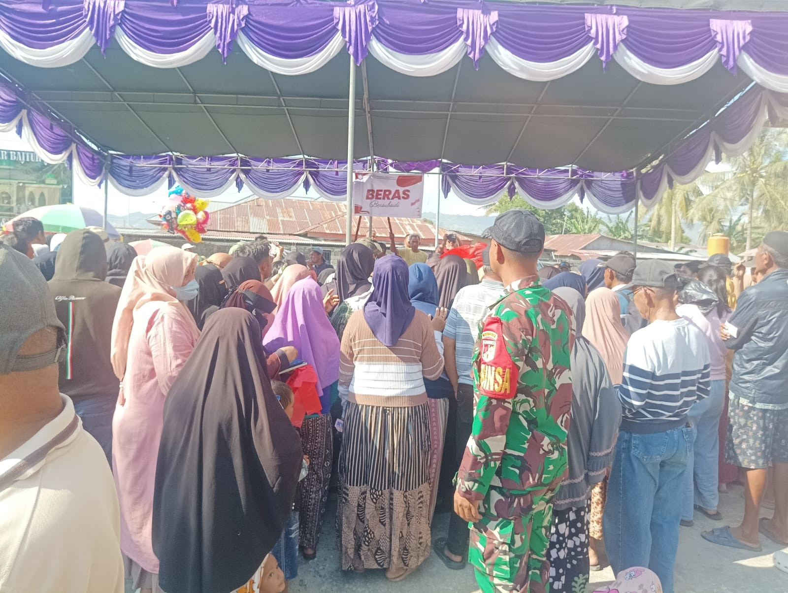 Pasar Murah Bersubsidi Hadir, Koramil 1315-01/Telaga Dukung Pengendalian Harga Dan Inflasi Tahun 2026