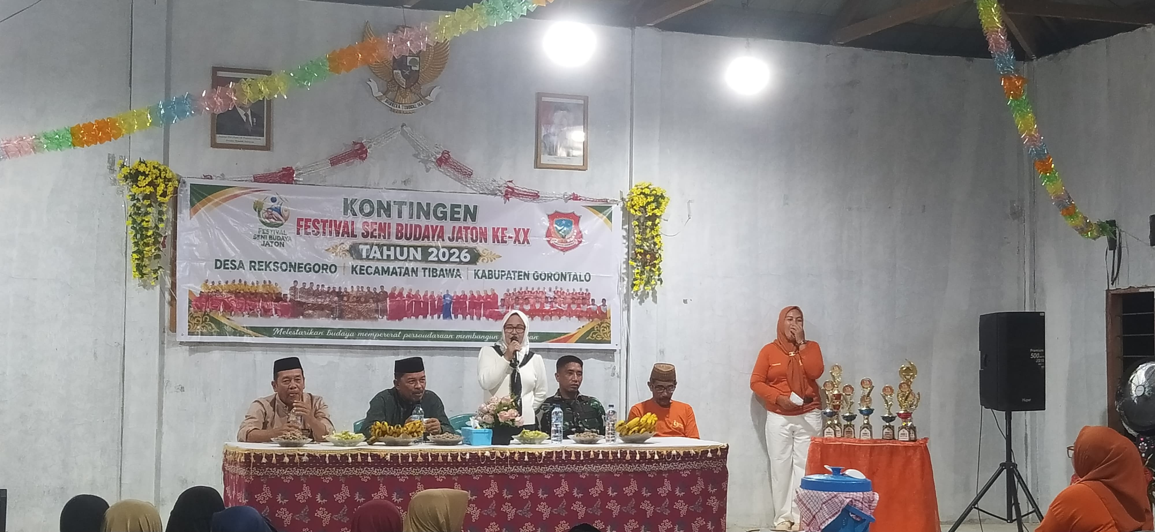Babinsa Koramil 1315-04/Tibawa Hadiri Pembubaran Panitia Festival Budaya Jaton Ke-XX Kontingen Reksonegoro Tahun 2026