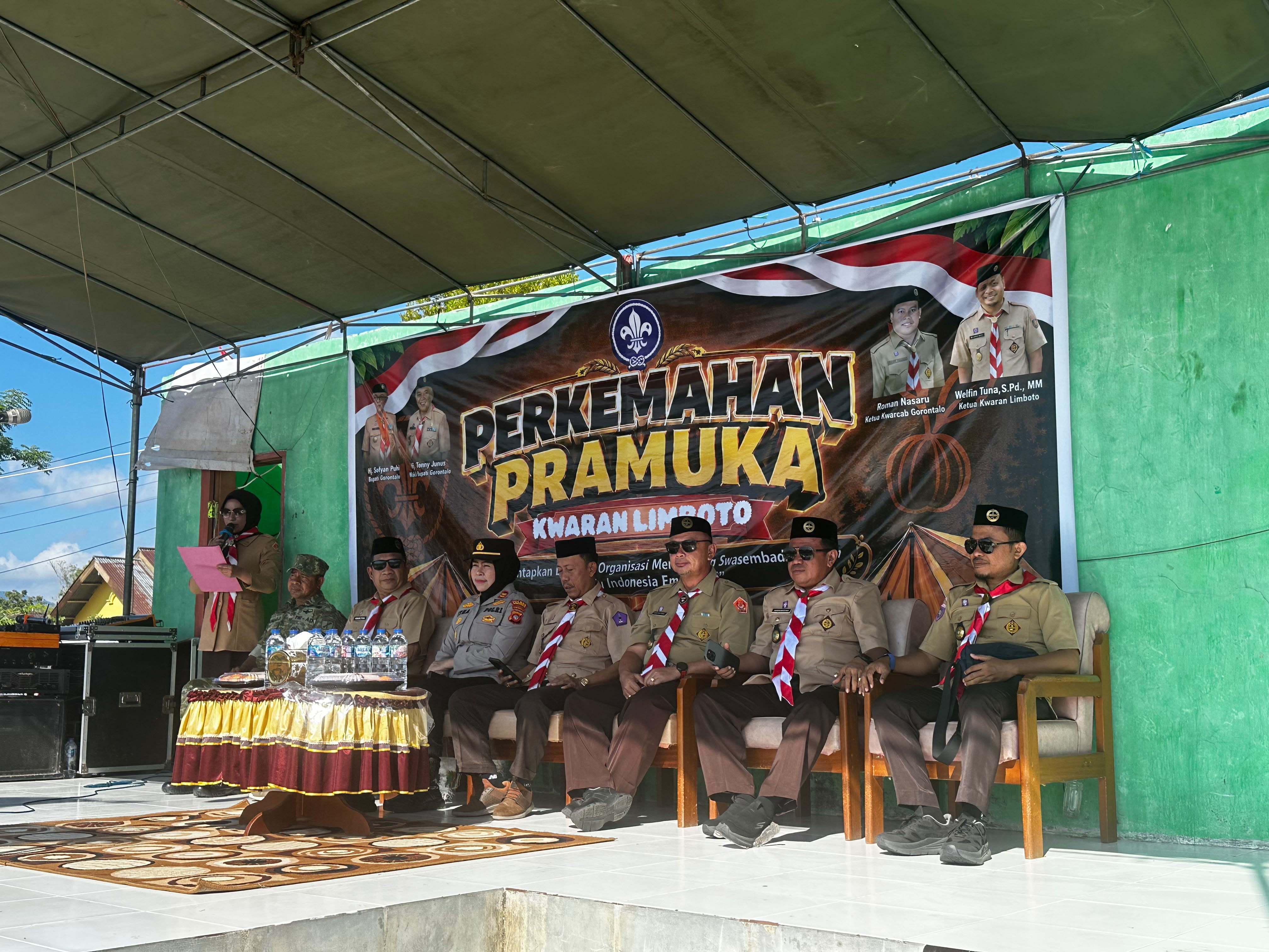 Penutupan Perkemahan Pramuka Limboto Berlangsung Semarak, Personel Koramil Limboto Hadir Dukung Pembinaan Generasi Muda Tahun 2026