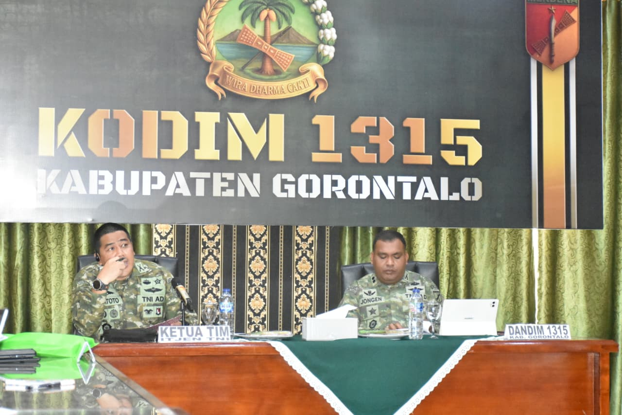 Kunjungan Itjen TNI ke Kodim 1315 Gorontalo Tinjau Langsung Progres Pembangunan KDKMP Demi Percepatan Program Strategis Nasional