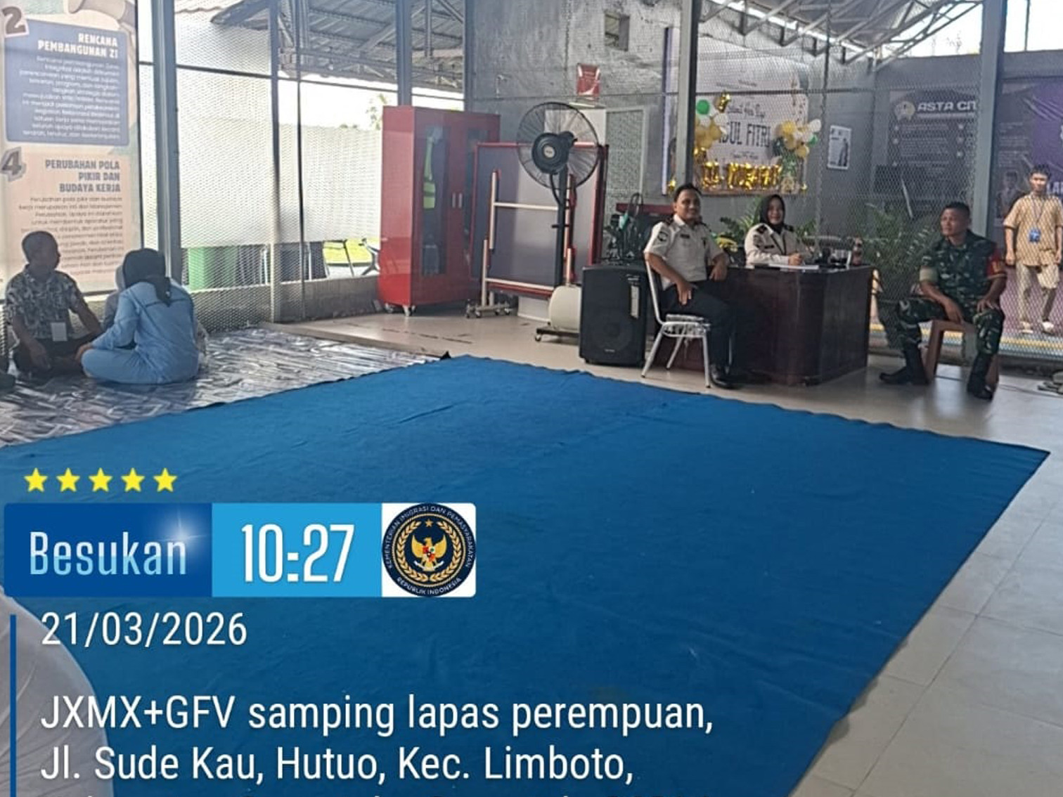 Peran Aktif Babinsa Koramil 1315-02 Limboto Dampingi Pembesukan Tahanan Lapas Kelas III