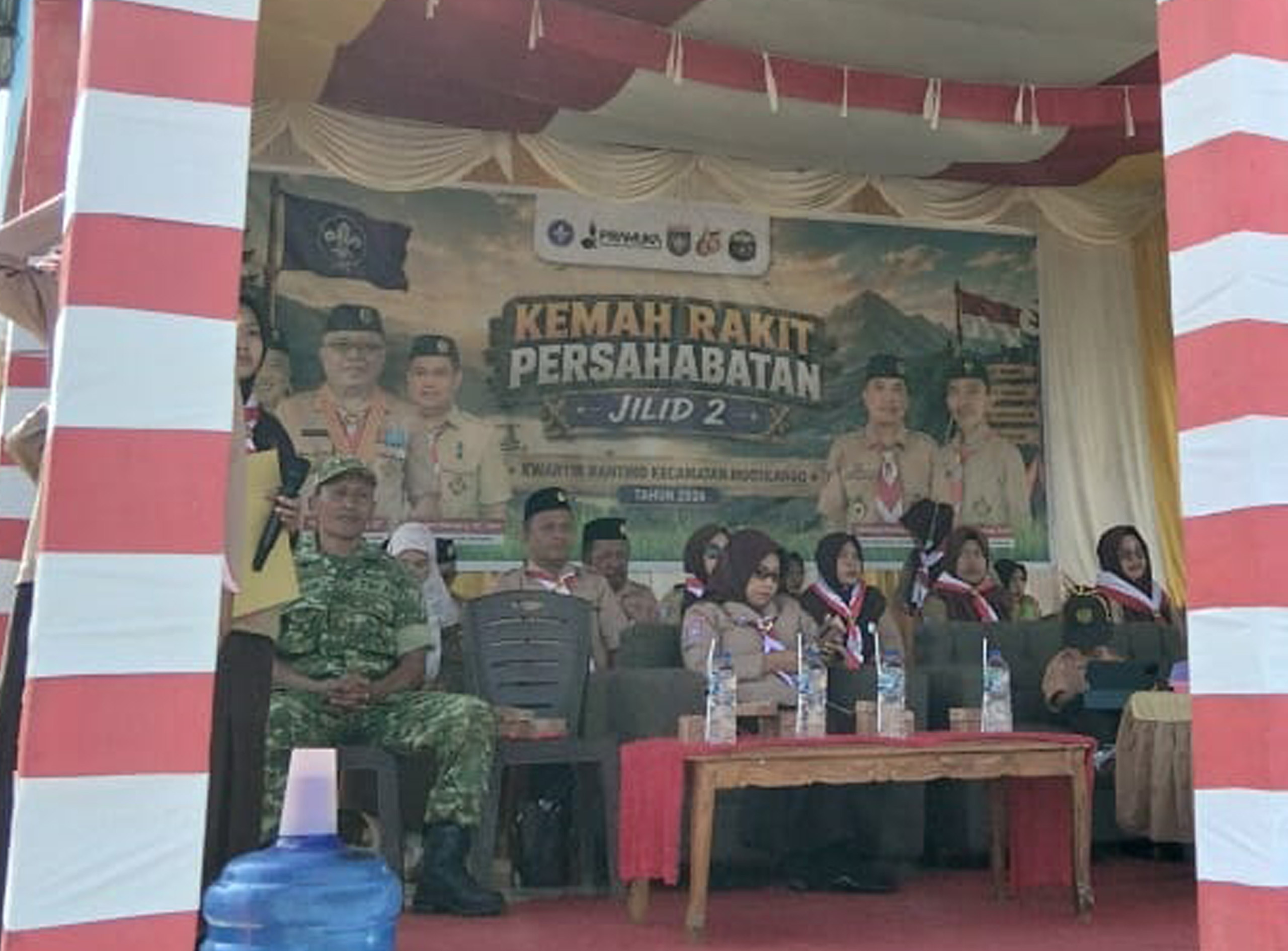 Semarak HUT Pramuka ke-65, Koramil Boliyohuto Turut Hadiri Pembukaan Perkemahan Kwartir Ranting Kecamatan Mootilango