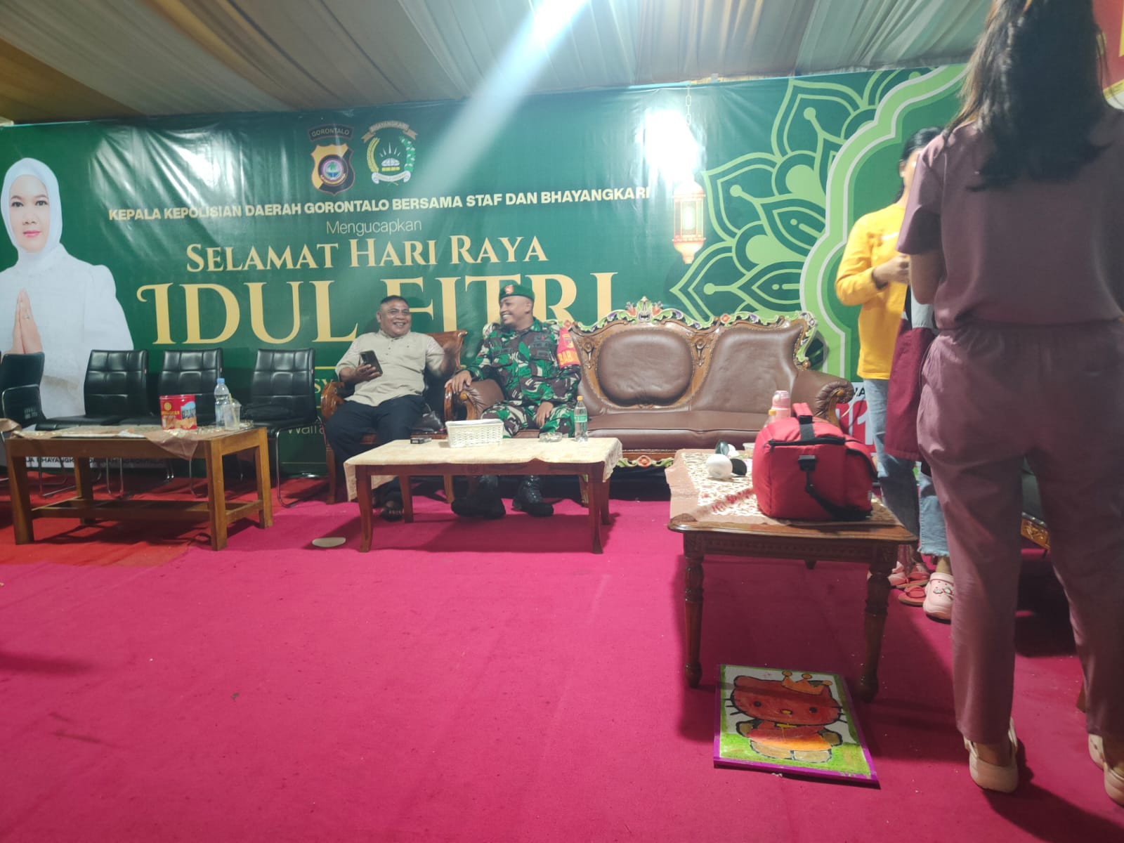 Dukungan Anggota Koramil 1315-02 Limboto Dalam Menjaga Kondusifitas Idulfitri 1447 Hijriah