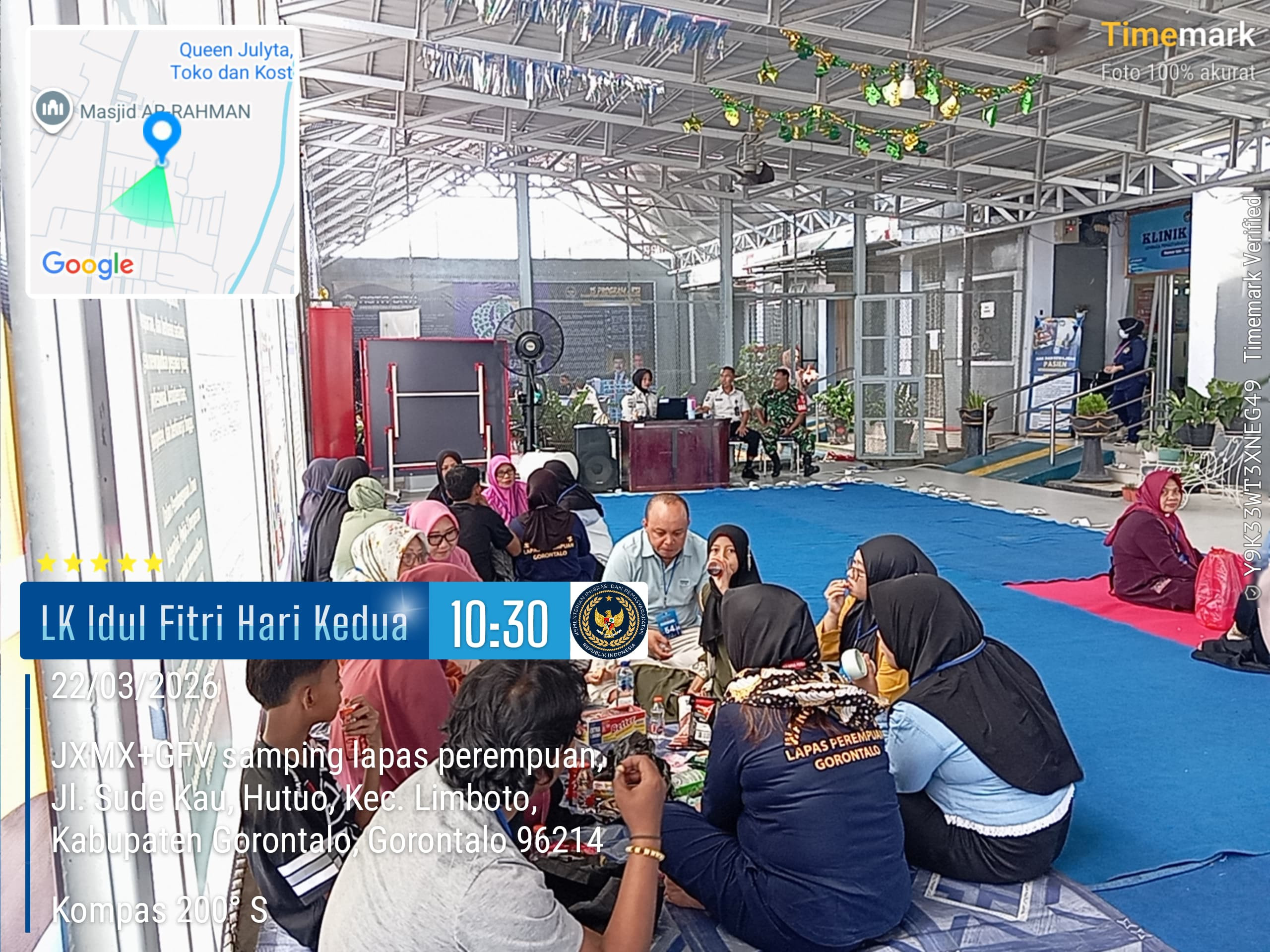 Babinsa Limboto Laksanakan Pendampingan Pembesukan Tahanan Lapas Perempuan Kelas Tiga Dengan Pengawasan Ketat Demi Keamanan Dan Ketertiban